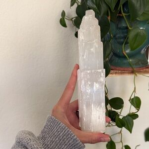 White Selenite Crystal Tower